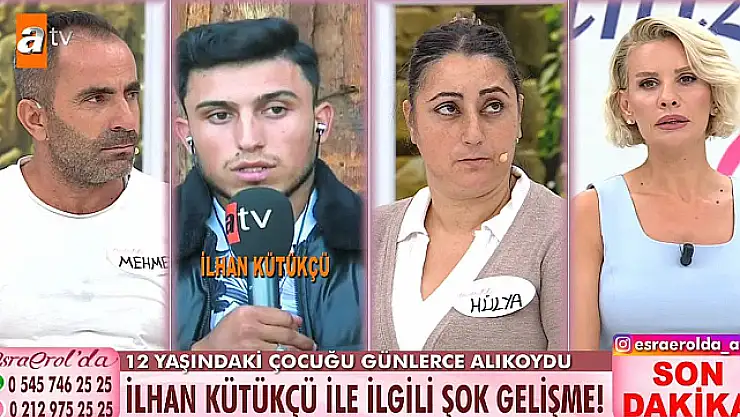 12 Yaşındaki S.K'yı Esra Erol Buldu ve Alıkoyan İlhan Kütükçü, Tutuklandı!