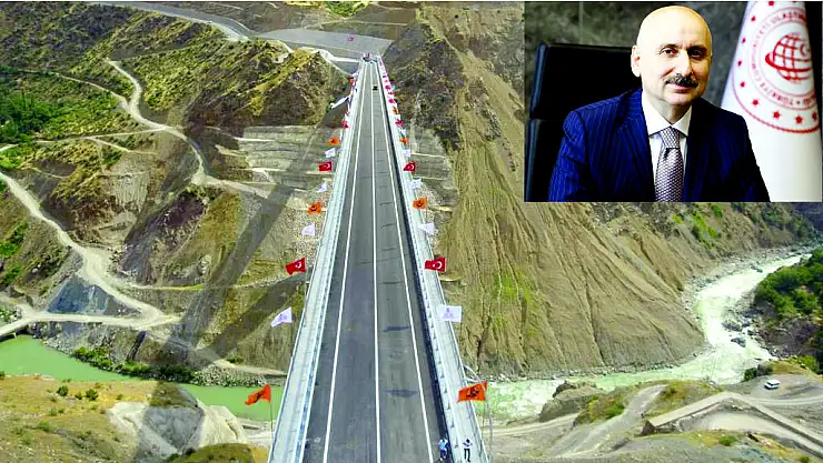 BAKAN KARAİSMAİLOĞLU BEĞENDİK BOTAN KÖPRÜSÜ'NDEN YAKLAŞIK 1.5 MİLYON ARAÇ GEÇTİ