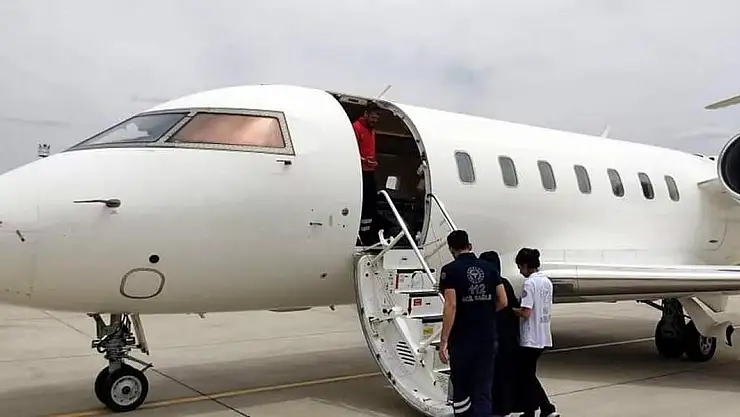 Ambulans Uçak Şehit Yakını Hasta İçin Havalandı