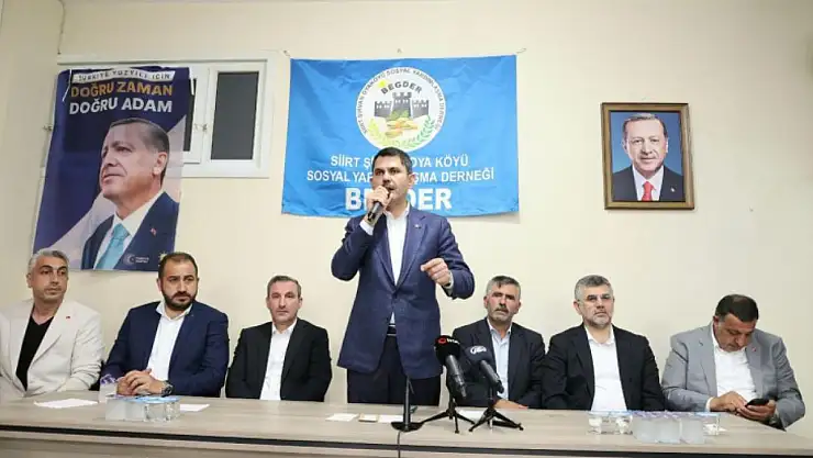 Bakan Murat Kurum, Siirtlilerle Bir Araya Geldi!