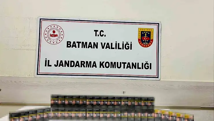 Batman'da kaçakçılık operasyonları