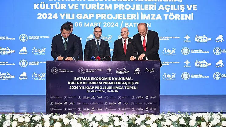 Batman, Ekonomik Kalkınma, Kültür ve Turizm Projeleri İmza Töreni