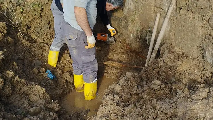 Baykan'da İçme Suyu Hattındaki Arıza Giderildi