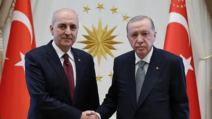 Cumhurbaşkanı Erdoğan, TBMM Başkanı Kurtulmuş ile Görüştü