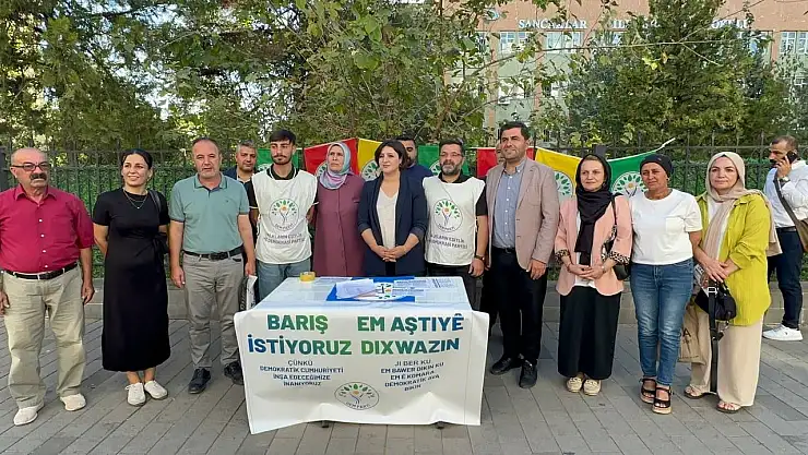 DEM Parti Siirt İl Örgütü 'Barış İstiyoruz' Kampanyası Başlattı