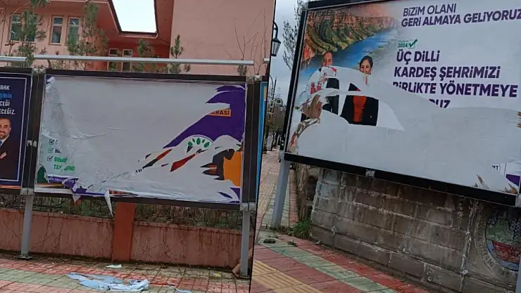 DEM Parti'den Seçim Bilboardlarının Tahrip Edilmesine Tepki!