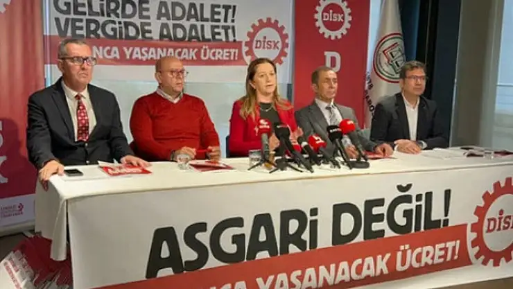 DİSK 2026 Asgari Ücret Taleplerini Açıkladı