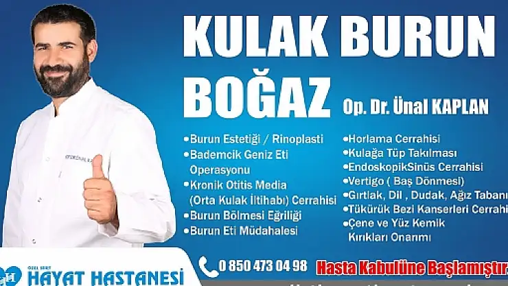 Dr. Ünal Kaplan, Burun Ameliyatları Konusunda Bilgilendirdi