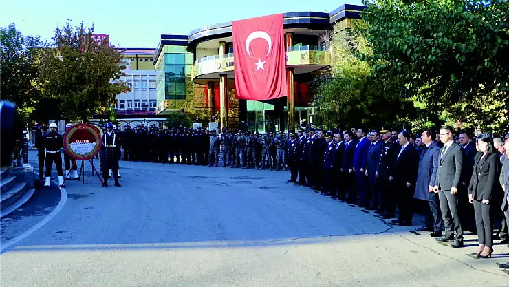 Ebediyete İrtihalinin 86. Yılında Cumhuriyetimizin Banisi Mustafa Kemal Atatürk Siirt'te de Etkinliklerle Anıldı