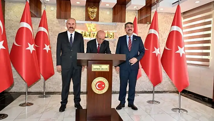 Hazine ve Maliye Bakanı Mehmet Şimşek Batman'da