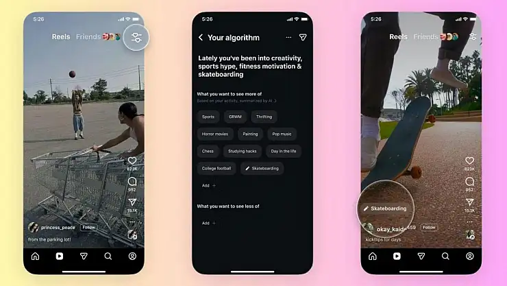 Instagram ''Senin Algoritman'' Özelliğini Duyurdu! Artık Siz Seçeceksiniz