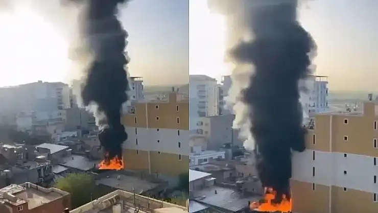 Kurtalan'da İş Yeri Yangını
