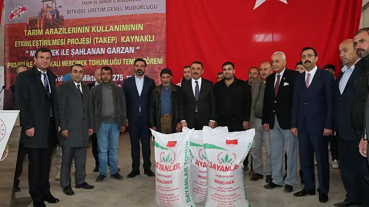 KURTALAN'LI ÇİFTÇİLERE KIRMIZI MERCİMEK TOHUMU DESTEĞİ