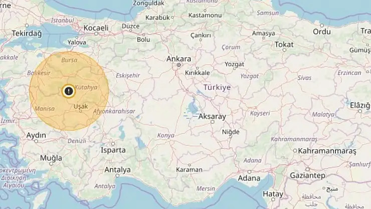 Kütahya'da 5,4 Büyüklüğünde Deprem! Çevre İllerden de Hissedildi