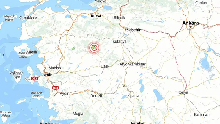 Kütahya'nın Simav İlçesinde 4,9 Büyüklüğünde Deprem