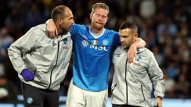 Napoli'ye Kötü Haber: Kevin De Bruyne 3-4 Ay Sahalardan Uzak Kalacak