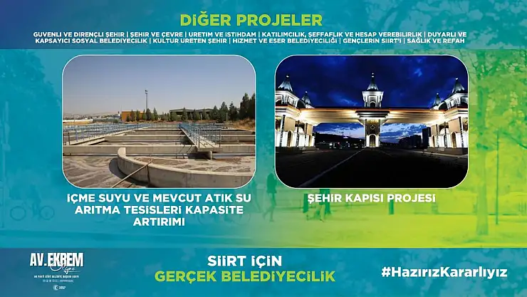 Olğaç, İçme Suyu ve Atık Su Arıtma Tesislerinde Kapasite Artışı ve Şehir Kapısı Projesini Hayata Geçireceğiz
