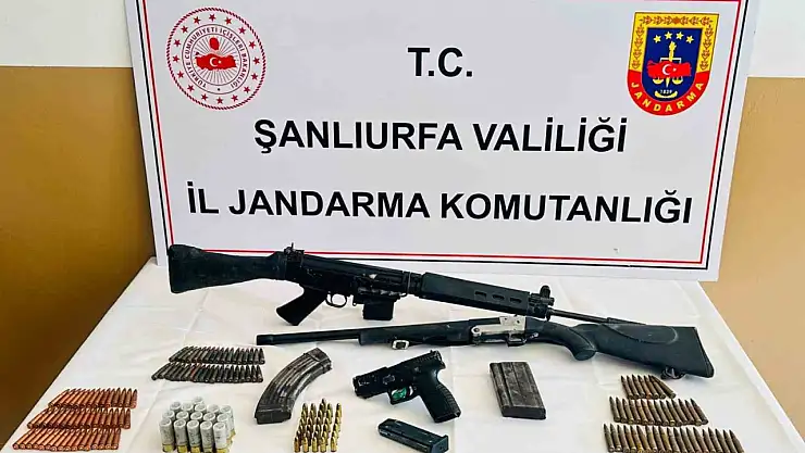 Şanlıurfa'da ruhsatsız silah operasyonu: Çok sayıda silah ve mühimmat ele geçirildi
