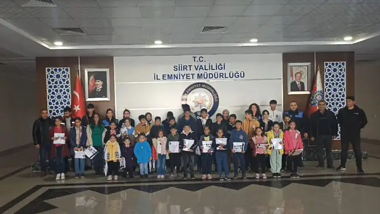 Şehit ve Gazi Çocuklarından İl Emniyet Müdürlüğüne Ziyaret