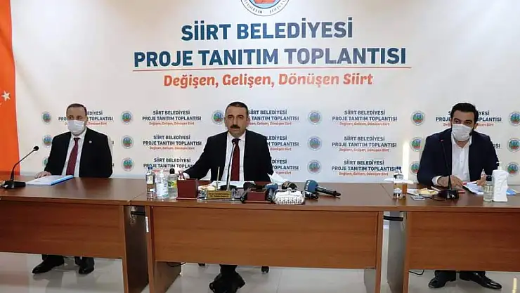 Siirt Belediyesi Proje Tanıtım Toplantısı: Vali ve Belediye Başkan Vekili Hacıbektaşoğlu Önümüzdeki 3 Yılda Yapılacak Projeleri Tanıttı! Projelerde Yer Almayan Hizmet Alanı Yok