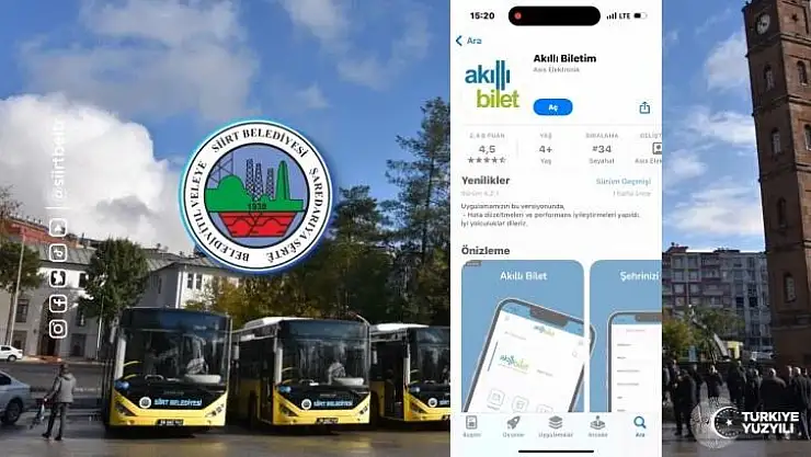Siirt Belediyesinin Yeni Uygulaması Ulaşımda 'Akıllı Bilet'