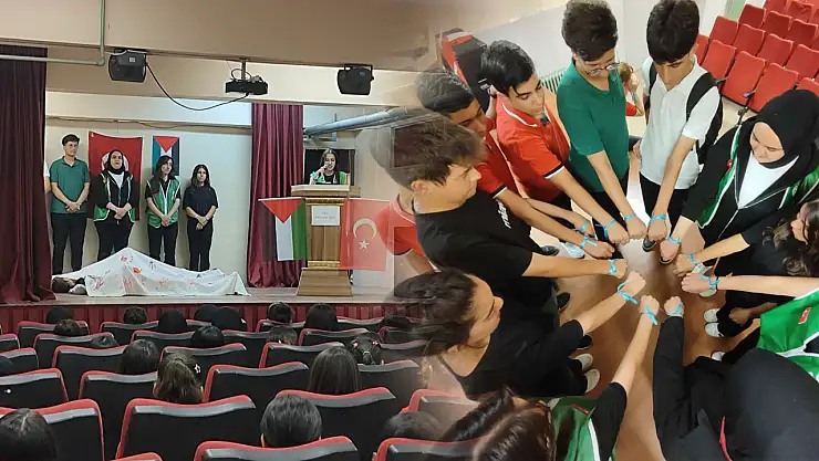 Siirt Gazi Anadolu Lisesi'nde ''Mavi Kurdele'' Etkinliğiyle Filistin Halkının Yaşadığı Zulme Dikkat Çekildi