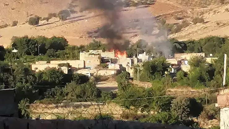 Siirt Kavaközü Köyünde Büyük Yangın