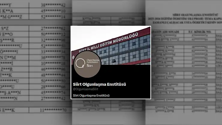 Siirt Olgunlaşma Enstitüsü usta öğretici sınav sonuçları açıklandı! İşte Asil ve Yedek İsimleri