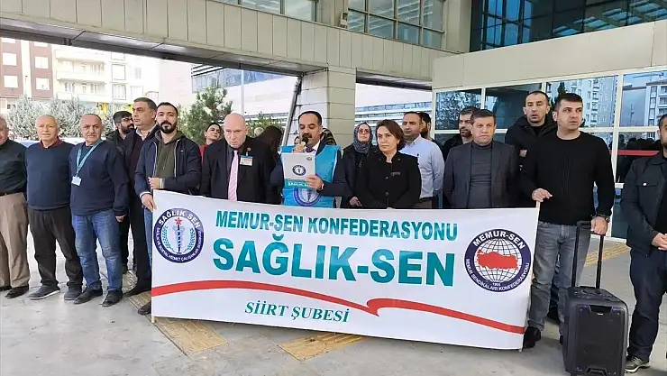 Siirt Sağlık-Sen'den Çalışan Hakları İçin Eylem