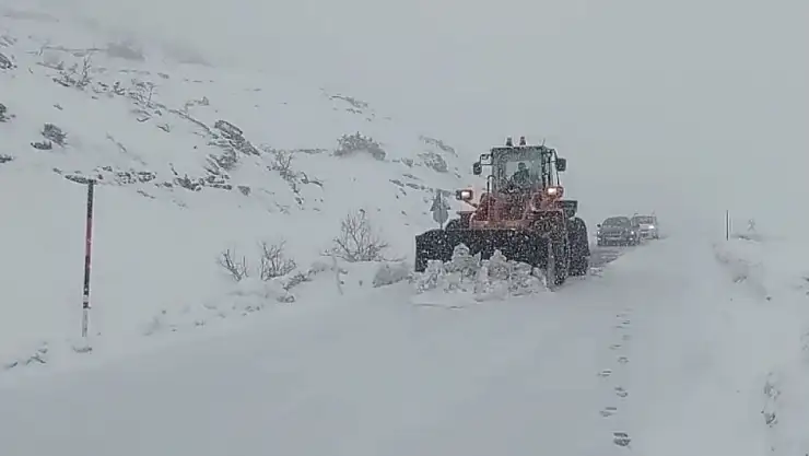 Siirt-Şırnak Karayolunda Kar Yağışında Mahsur Kalan 25 Araç Kurtarıldı!