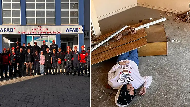 Siirt'te 14 kurumun katıldığı en kapsamlı afet tatbikatı yapıldı