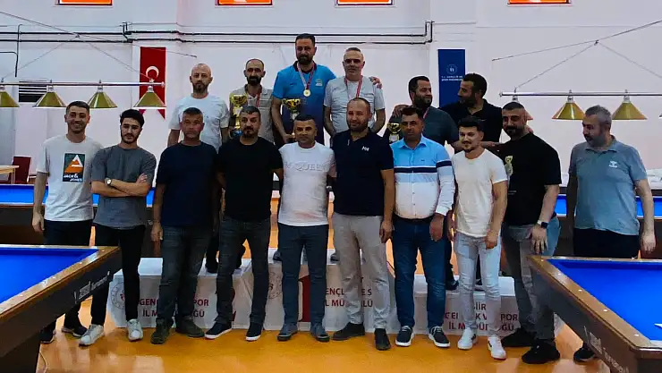 Siirt'te 3 Bant Bilardo İl Şampiyonası Sona Erdi