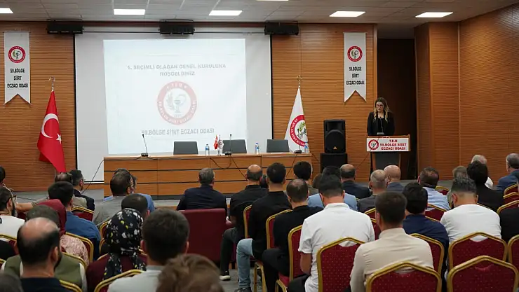 Siirt'te 59. Bölge Eczacı Odası 1'inci Olağan Kongresi Başladı