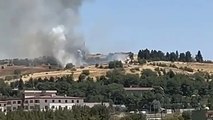 Siirt'te Doğu Kışla Yerleşkesinde Çıkan Ot Yangını Kısa Sürede Söndürüldü