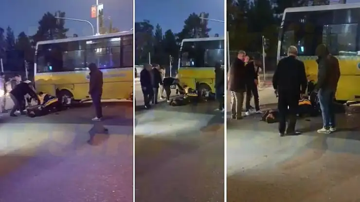 Siirt'te Feci Kaza: Motosiklet Belediyeye Ait Otobüse Çarptı! 1 Ölü, 1 Yaralı