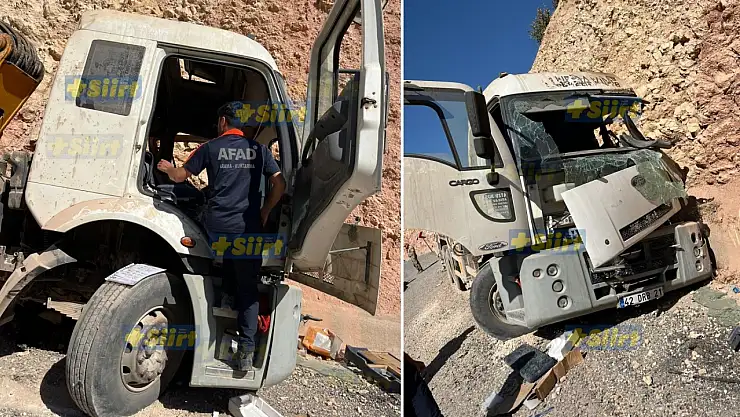 Siirt'te Freni Patlayan Vinç Kayalıklara Çarptı: 1'i Ağır 2 Yaralı