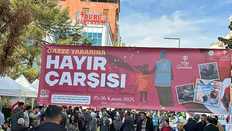 Siirt'te Gazze İçin Hayır Çarşısı: İlk Günde 603 Bin TL Toplandı