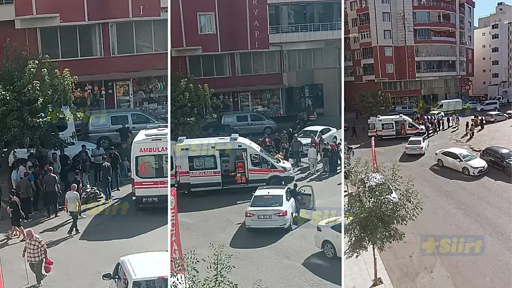 Siirt'te Hastane Önünde Feci Kaza: Motosikletli 4 Metre Savruldu