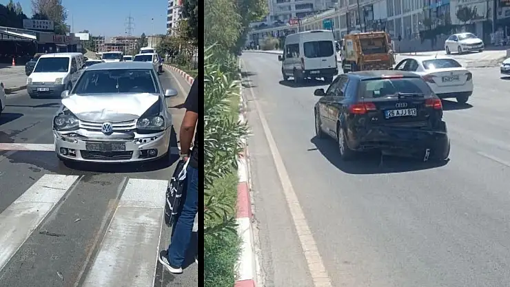 Siirt'te Maddi Hasarlı Kaza