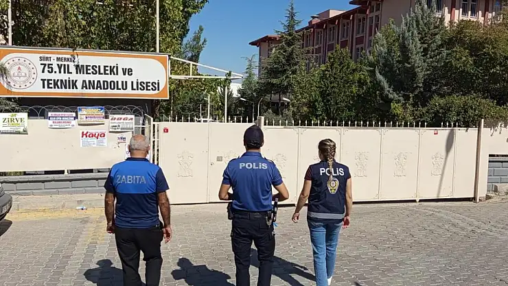 Siirt'te Okul Çevrelerinde Eş Zamanlı Güvenlik Denetimleri