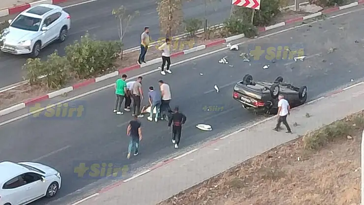 Siirt'te Otomobil Takla Attı: 1 Yaralı