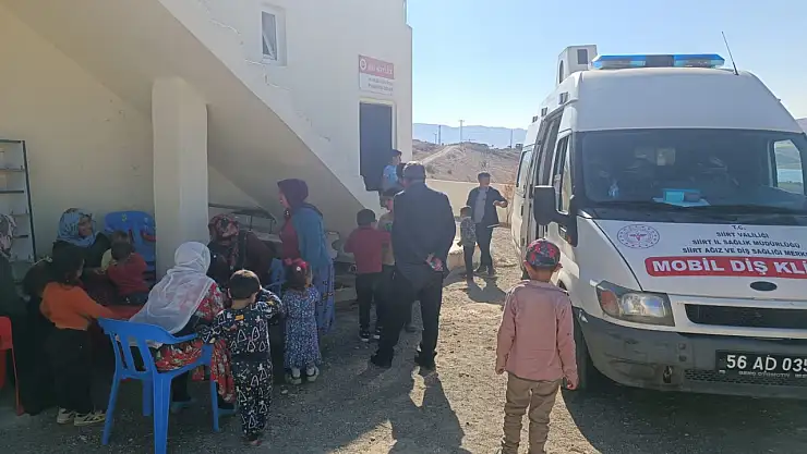 Siirt'te Sağlık Ayağa Gitti! Mobil Diş Kliniği Sütlüce Köyü'nde Vatandaşlarla Buluştu