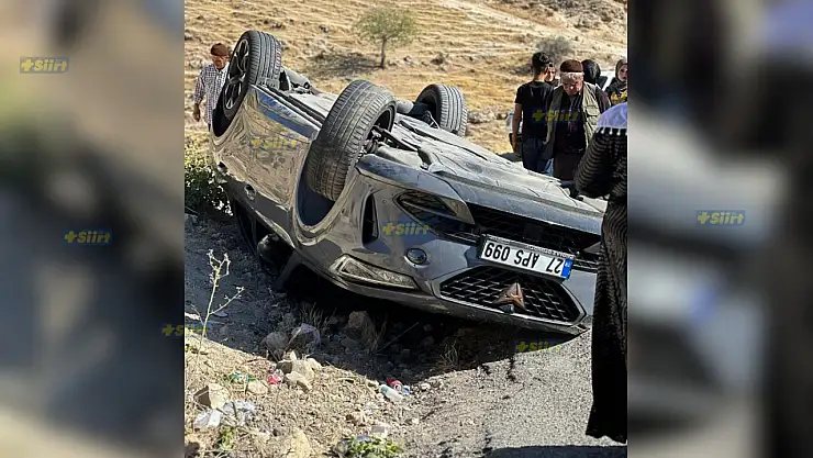 Siirt'te Virajı Alamayan Araç Takla Attı: 1 Yaralı