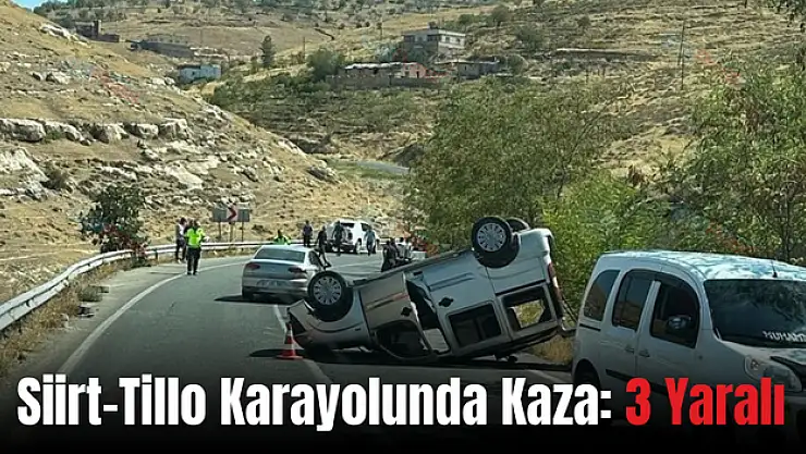 Siirt-Tillo Karayolunda Kaza