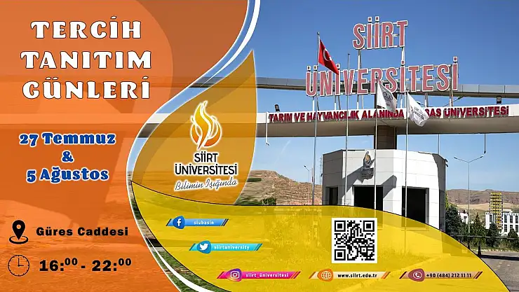 Siirt Üniversitesi'nde Tercih Tanıtım Günleri