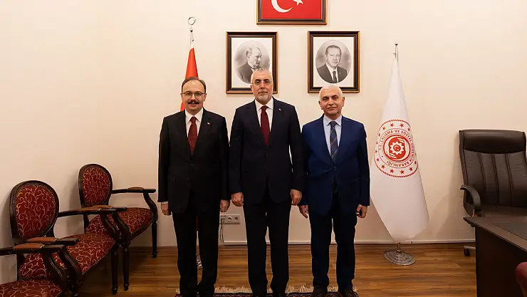 Siirt Valisi Kemal Kızılkaya ve Milletvekili Mervan Gül'den Bakan Işıkhan'a Ziyaret
