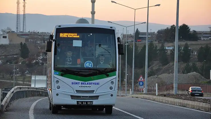 Siirt'te 29 Ekim Cumhuriyet Bayramı'nda Toplu Taşıma Ücretsiz Olacak