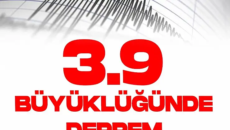 Siirt'te 3.9 Büyüklüğünde Deprem
