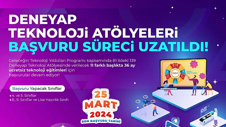 Siirt'te Deneyap Teknoloji Atölyeleri İçin Başvurular Başladı
