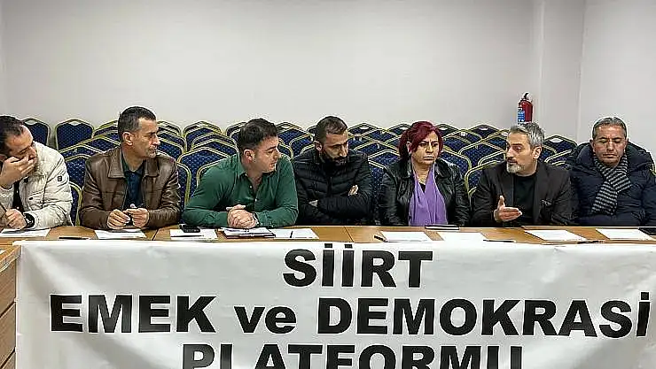 Siirt'te Emek ve Demokrasi Platformu Kuruldu